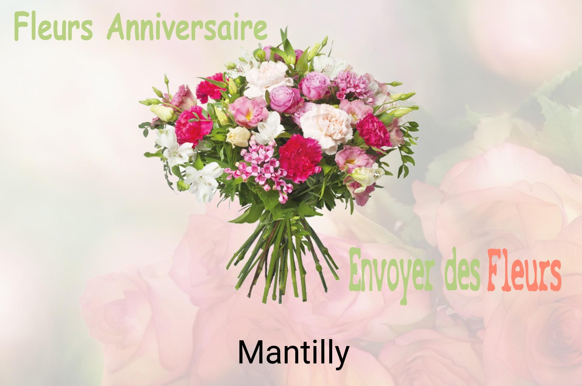 Bouquet de fleurs d’anniversaire livré à Mantilly